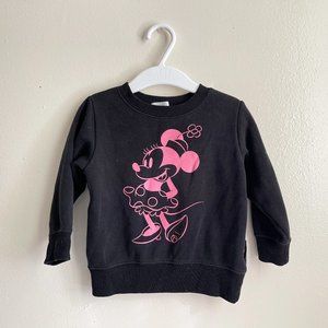 Minnie Black Sweatshirts 80cm/12-18 months